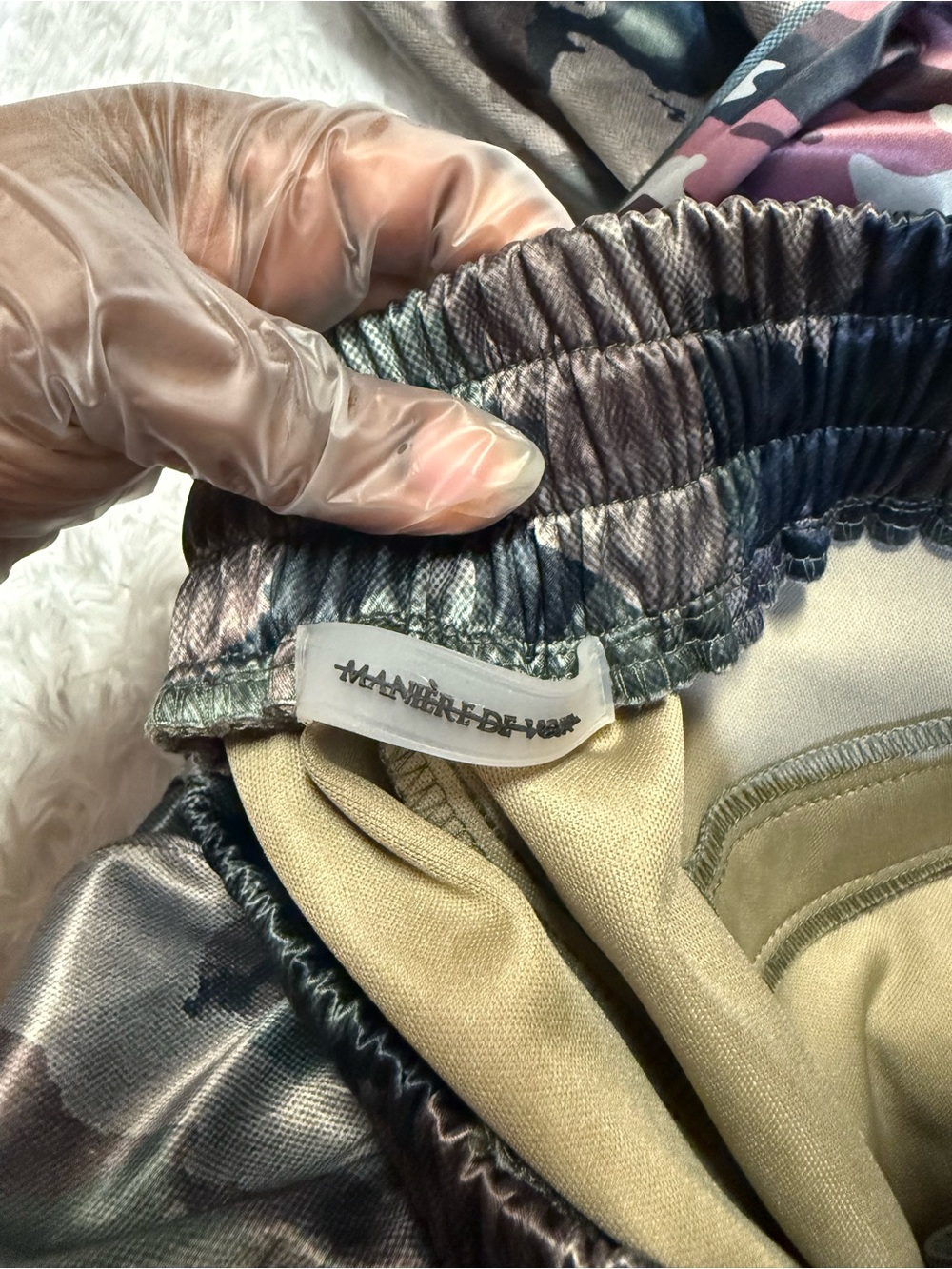 Maniere de Voir Camouflage Print Skinny Leg Pants - Picture 4 of 16